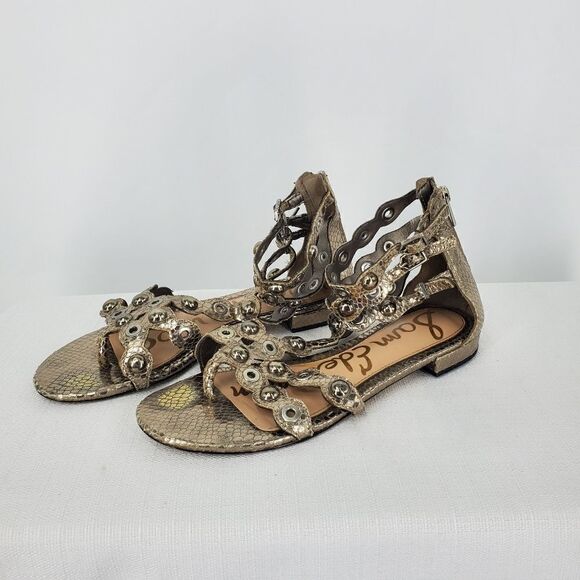 Sam Edelman Desi Gladiator Sandal with Zip-up Back Size 7.5 - Picture 5 of 12